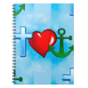 Caderno Espiral ancorado por jesus