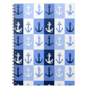 Caderno Espiral Âncoras