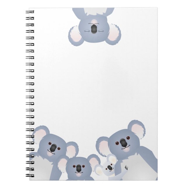 Caderno Espiral Andando Pela Família Koala (Frente)