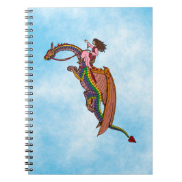 Caderno Espiral Andando pelo Dragão Arco-Íris