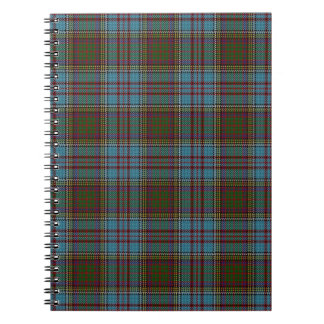 Caderno Espiral Anderson Clan Tartan – Scottish Plaid Notebook