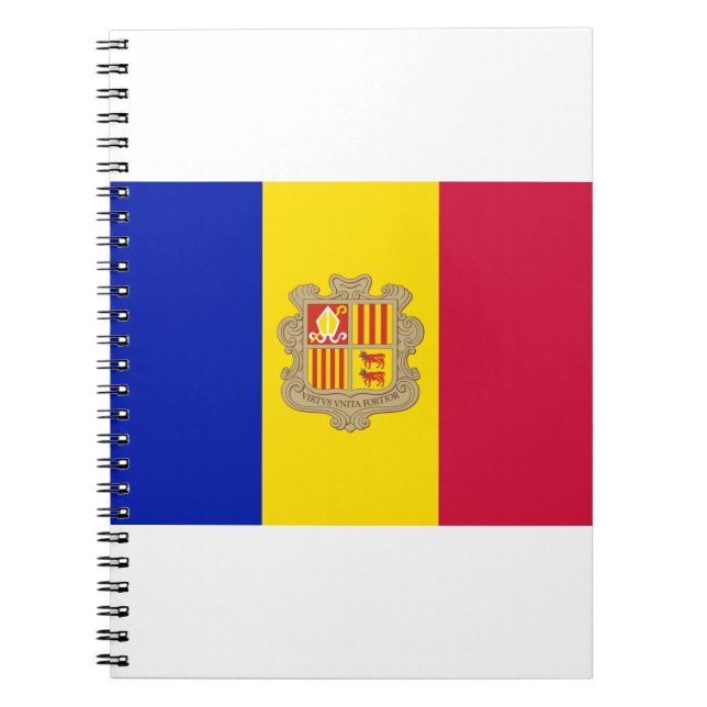 Caderno Espiral Andorra Flag (Frente)