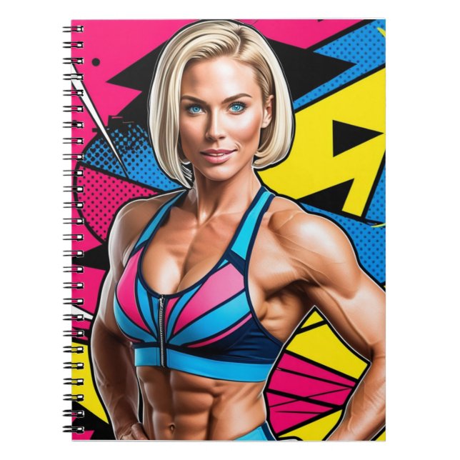 Caderno Espiral Androide feminino (Frente)