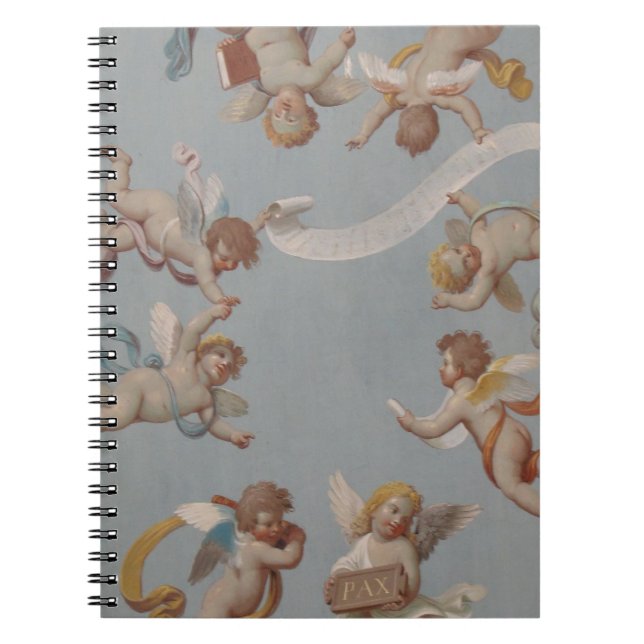 Caderno Espiral Angel Cherubs Whimsical Renaisance (Frente)