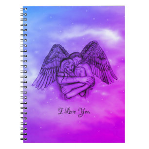 Caderno Espiral Angel Eros no Amor, eu te amo