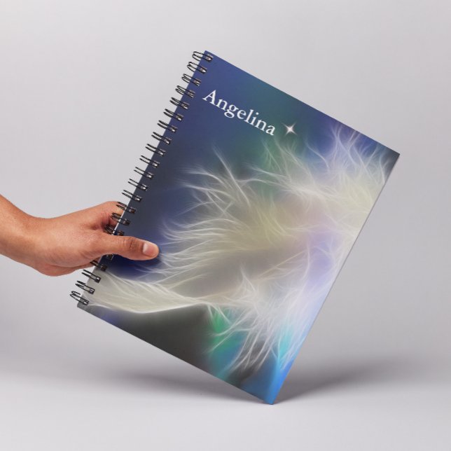 Caderno Espiral Angel Feather e Star (Criador carregado)