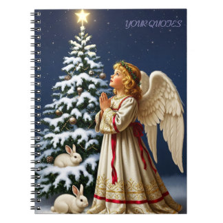 Caderno Espiral Angel of Christmas Night – Classical Holiday 