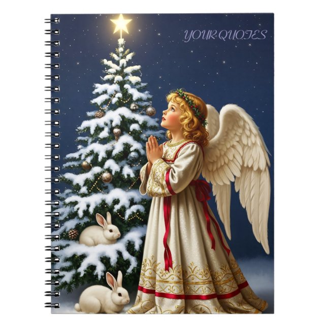 Caderno Espiral Angel of Christmas Night – Classical Holiday  (Frente)