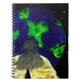 Caderno Espiral Angel Watching Over Notebook