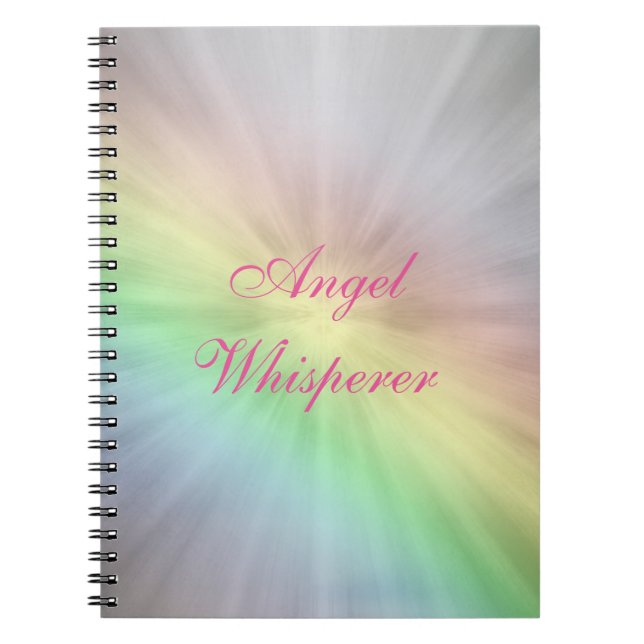 Caderno Espiral Angel Whisperer design (Frente)