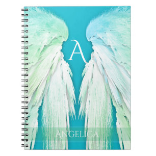 Caderno Espiral ANGEL WINGS Monograma Nome fresco