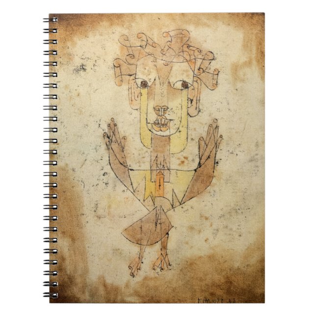 Caderno Espiral Angelus Novus por Paul Klee (Frente)