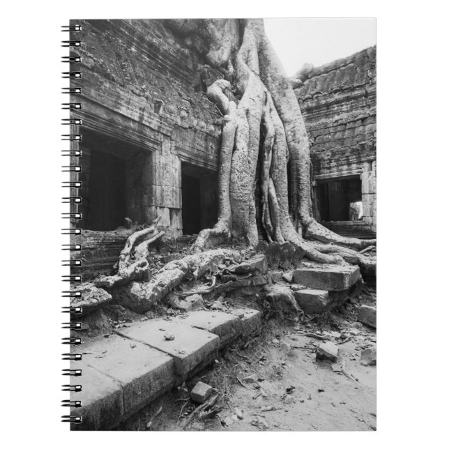 Caderno Espiral Ângkor Camboja, Ta Prohm Árvore (Frente)