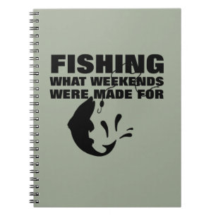 Caderno Espiral Angleses Pescando Parecia Engraçado Slogan