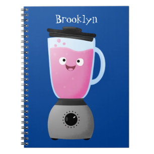 Caderno Espiral Animação do aparelho de cozinha de misturador de