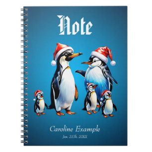 Caderno Espiral Animada e convidativa ilustração de Natal