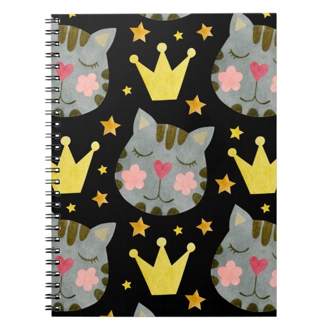 Caderno Espiral Animais de estimação de gatos (Frente)