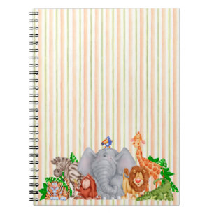 Caderno Espiral Animais de Zoo - Notebook