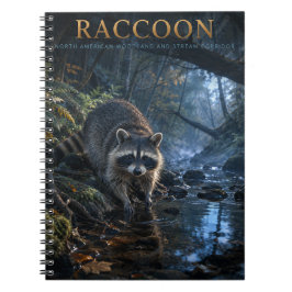 Caderno Espiral Animais do Córrego da Floresta de Guaxinim