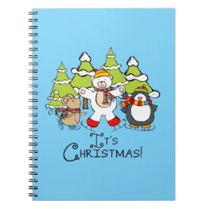 Caderno Espiral Animais É Natal