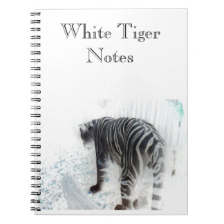 Caderno Espiral Animais Selvagens Brancos