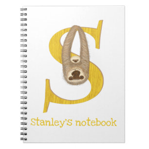 Caderno Espiral Animal ABC S é para notebook de preguiça