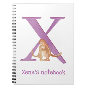 Caderno Espiral Animal ABC X é para notebook xerus