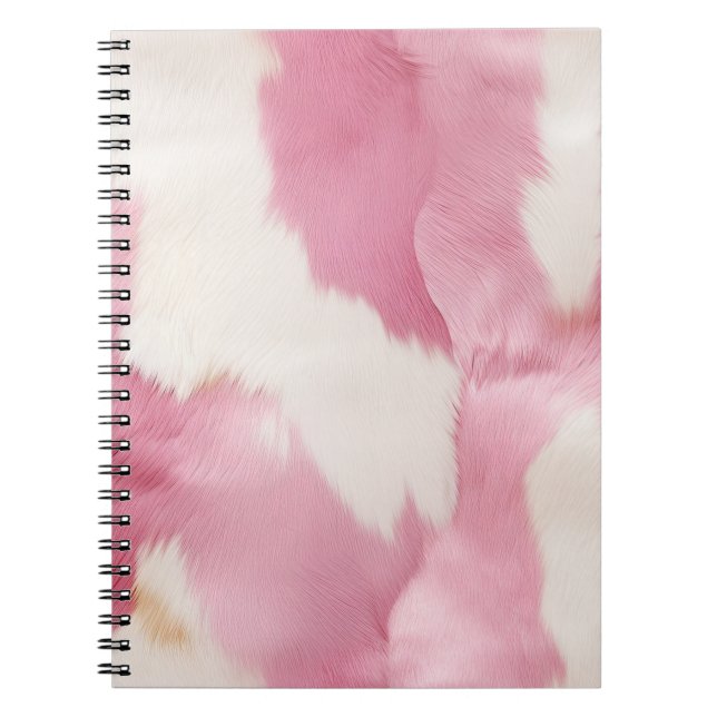 Caderno Espiral Animal Dourado branco-rosado-rosado (Frente)