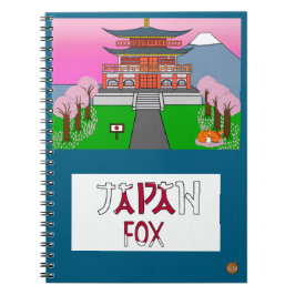 Caderno Espiral Animals the World Japan Fox Notebook