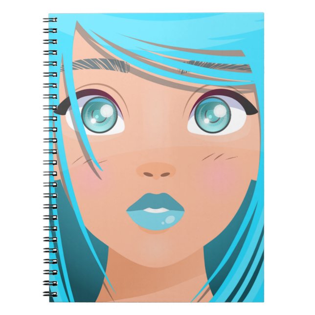 CADERNO ESPIRAL ANIME CARTOON GIRL (Frente)