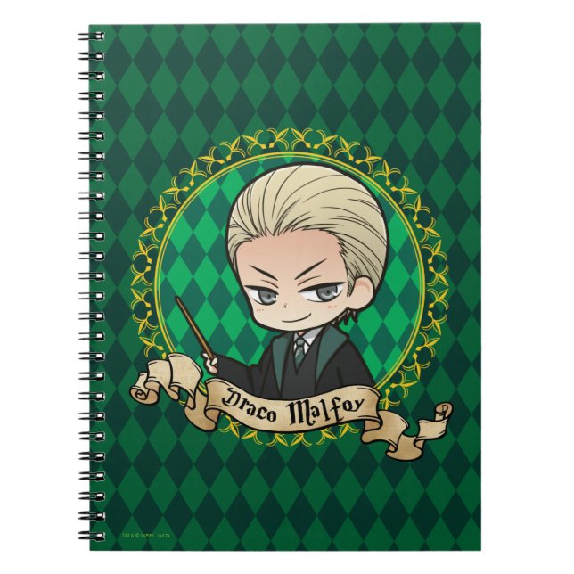Caderno Espiral Anime Draco Malfoy (Frente)