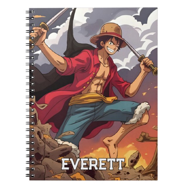 Caderno Espiral Anime Fanart (Frente)