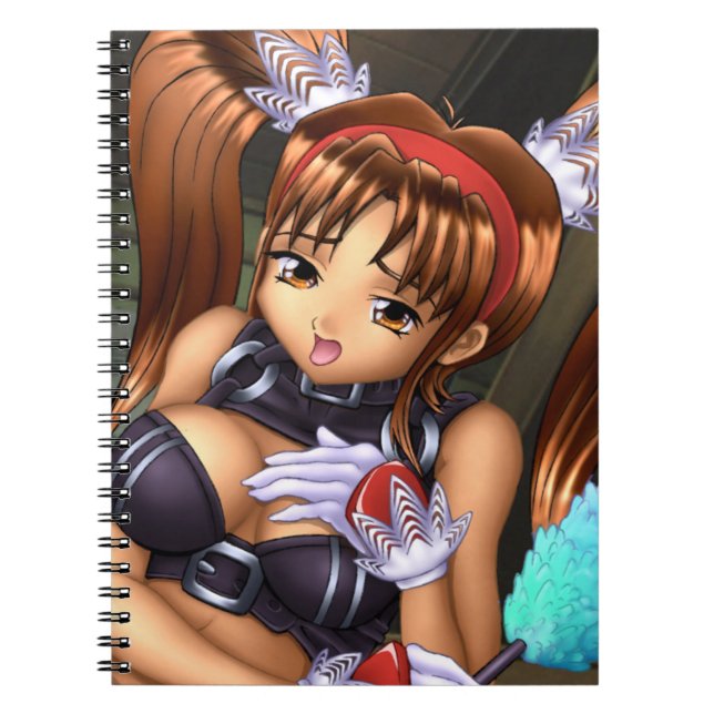 Caderno Espiral Anime Girl - Amor (Frente)