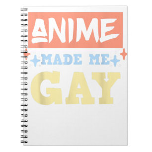 Caderno Espiral Anime Me Fez Gay Engraçado Anime Meme LBTQ Orgulho