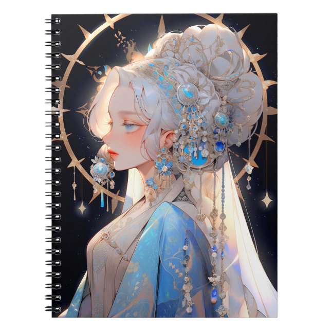 Caderno Espiral Anime Princess Fantasy Art (Frente)