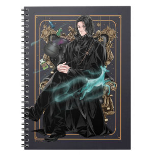 Caderno Espiral Anime Professor Severus Snape Sentado