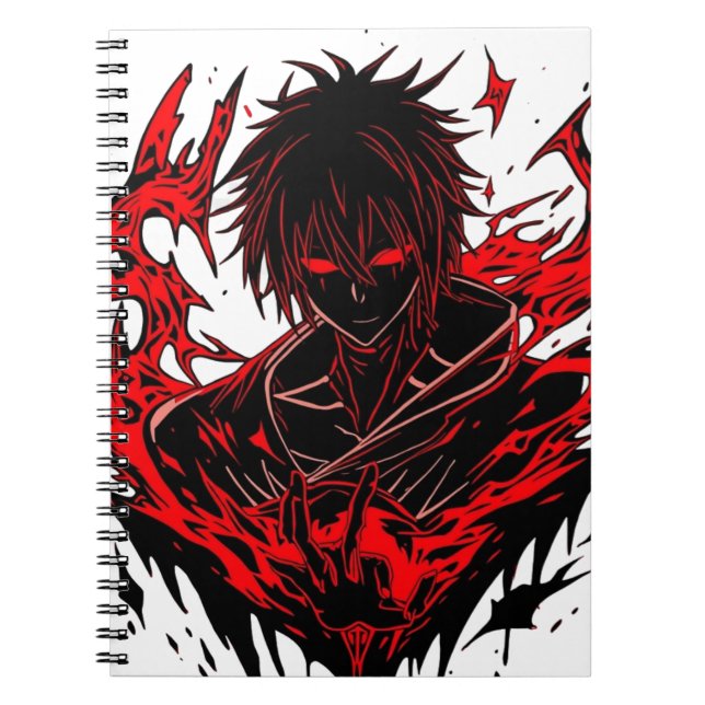 Caderno Espiral Anime sombrio (Frente)
