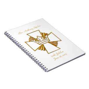 Caderno Espiral Aniversário da 50ª Ordenação do Padre Jubileu