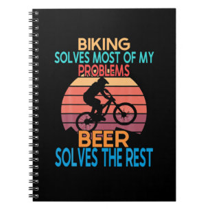 Caderno Espiral Aniversário Da Cerveja E Da Bicicleta