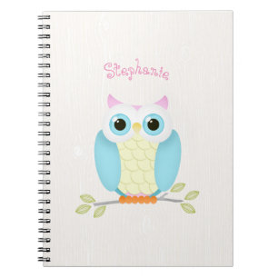 Caderno Espiral Aniversário da Coruja Doce