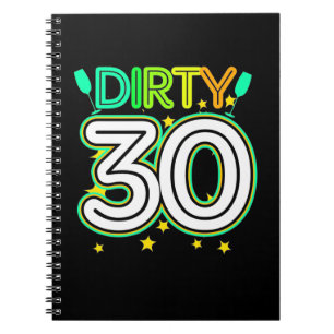 Caderno Espiral Aniversário de 30 anos aniversário de 30 anos Fe