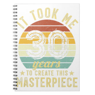 Caderno Espiral aniversário de 30 anos Levei 30 Anos Para Criar Es