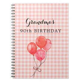 Caderno Espiral Aniversário de 90 anos da Vovó