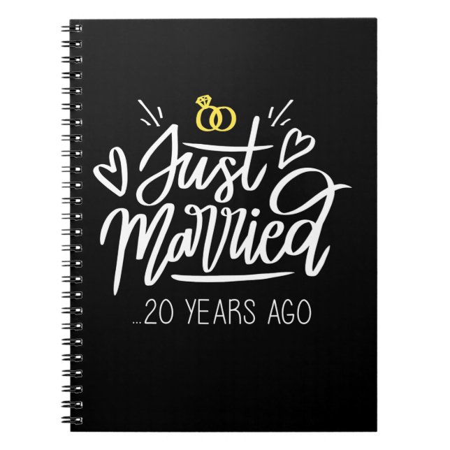 Caderno Espiral Aniversário de Casamento de 20 (Frente)
