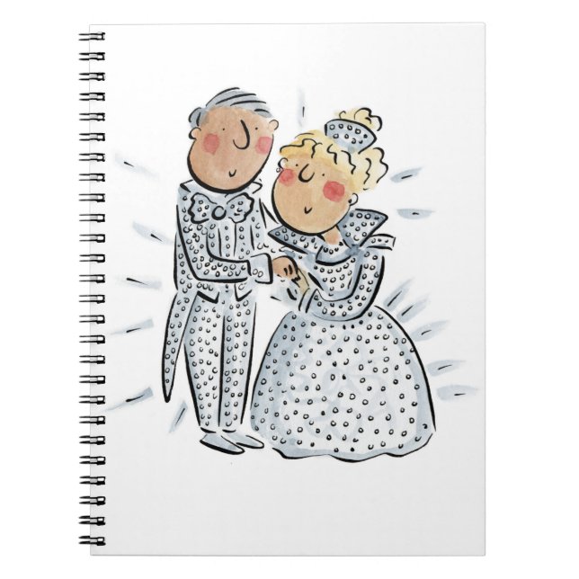 Caderno Espiral Aniversário de Diamond (Frente)