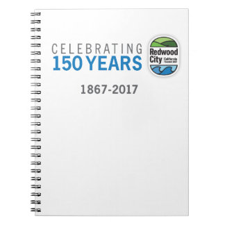 Caderno Espiral Aniversário de Redwood City 150th