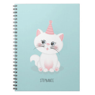 Caderno Espiral Aniversário do Dia Puro do Gato