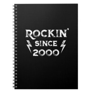 Caderno Espiral Aniversário Gift Classic Rock para os anos 2000