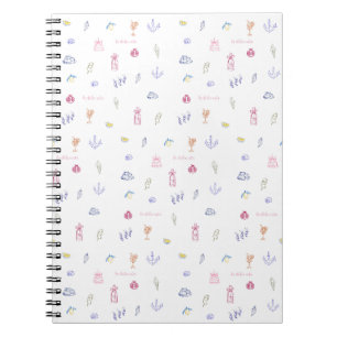 Caderno Espiral Aniversário Minimalista Italiano Fofo