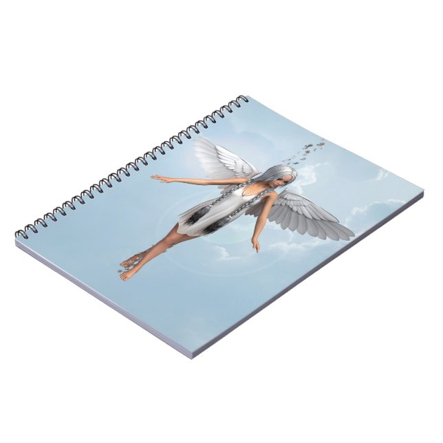 Caderno Espiral Anjo Branco (Left Side)